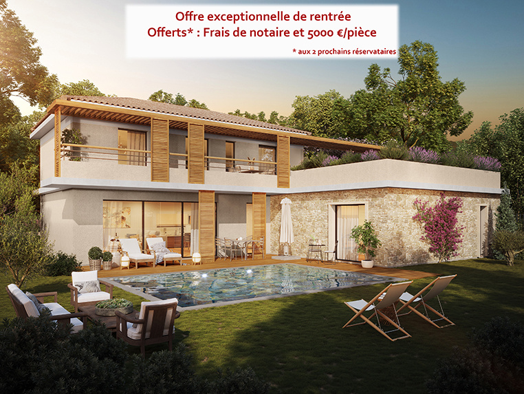 Parc sécurisé de 15 villas haut-de-gamme à Sanary-sur-Mer